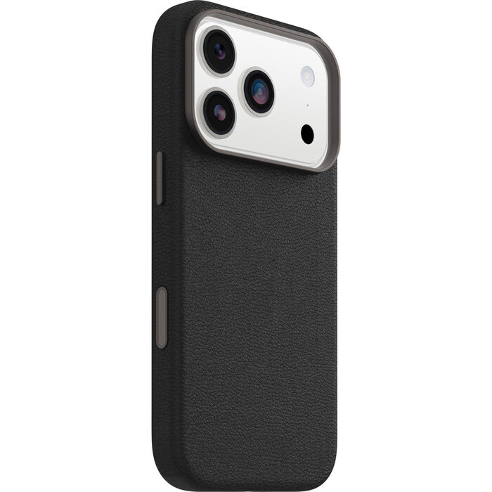 Otterbox OtterBox Symmetry Series Cactus Leather Case voor iPhone 17 Pro - Zwart (MagSafe)