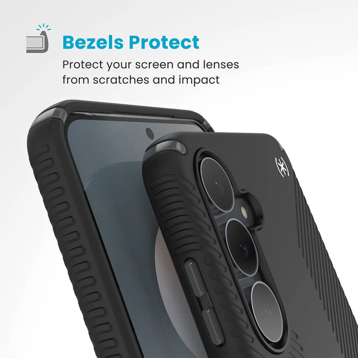 Speck Speck Presidio2 Grip + Magnet Case voor Samsung Galaxy S25 FE - Zwart