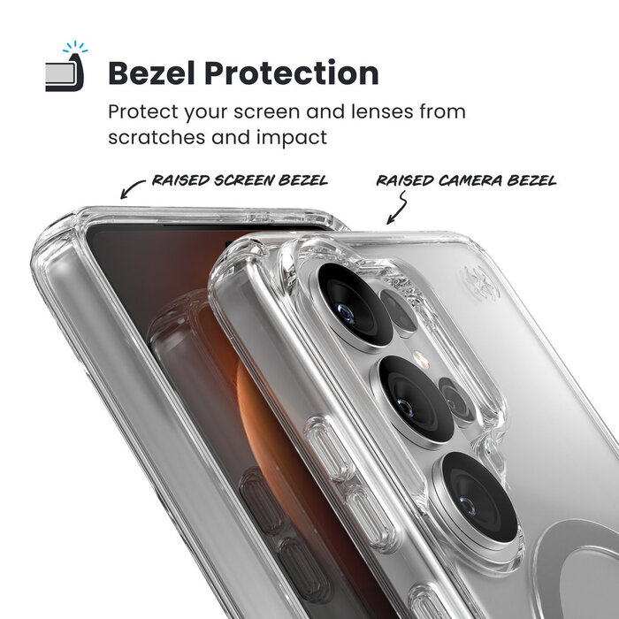 Speck Speck Presidio2 Clear MagSafe Hoesje voor Samsung Galaxy S26 Ultra - Transparant