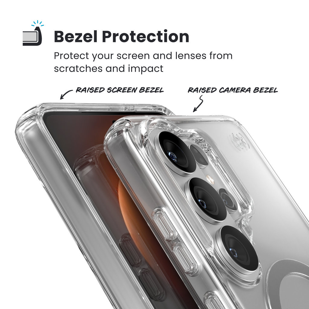 Speck Speck Presidio2 Clear MagSafe Hoesje voor Samsung Galaxy S26 Ultra - Transparant