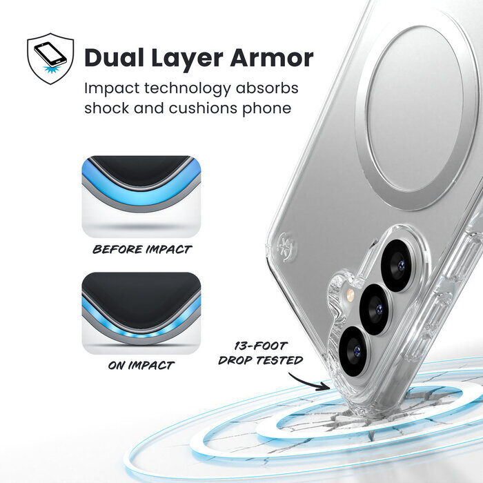 Speck Speck Presidio2 Clear + Magnet Samsung Galaxy S26 Plus -  with Microban