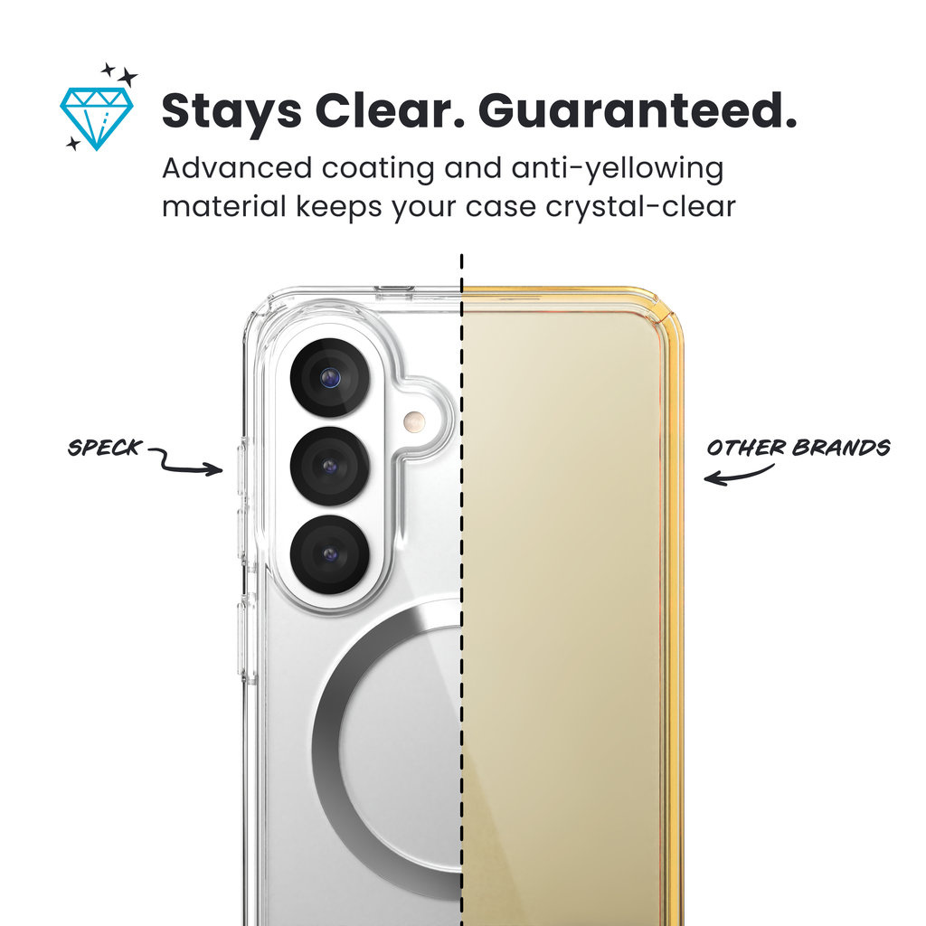 Speck Speck Presidio2 Clear MagSafe Hoesje voor Samsung Galaxy S26 Plus