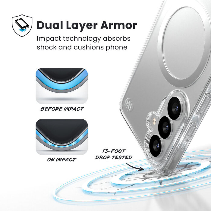 Speck Speck Presidio2 Clear + Magnet Samsung Galaxy S26 - with Microban