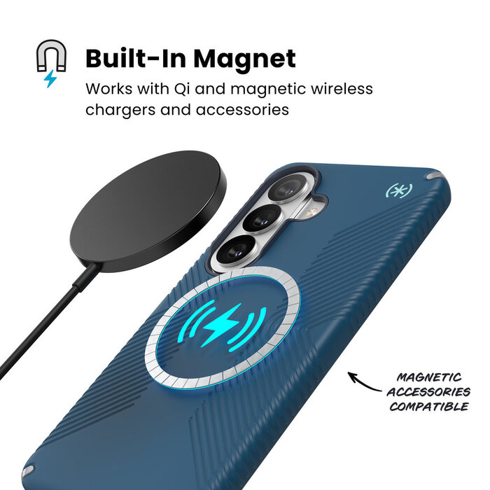 Speck Speck Presidio2 Grip + Magnet Samsung Galaxy S26 Coastal Blue - with Microban