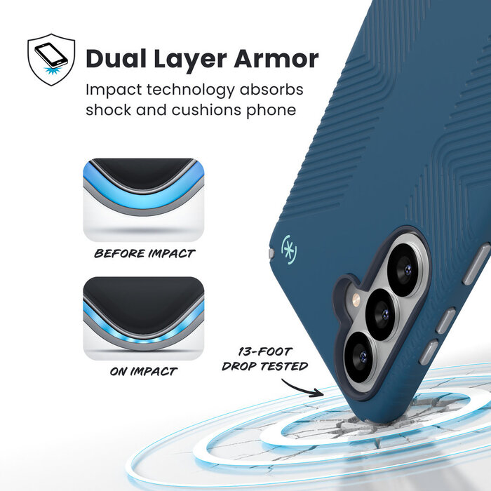 Speck Speck Presidio2 Grip + Magnet Samsung Galaxy S26 Plus Coastal Blue - with Microban