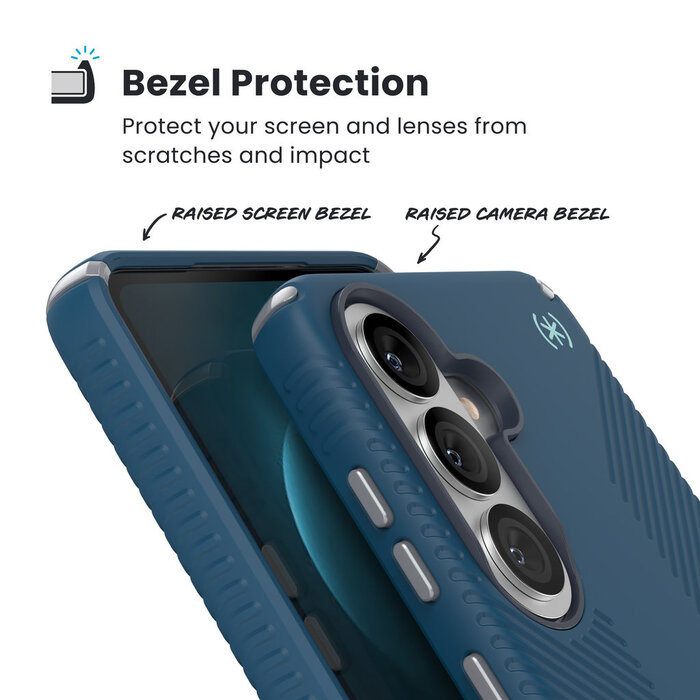 Speck Speck Presidio2 Grip MagSafe Hoes Samsung Galaxy S26 Plus Coastal Blue