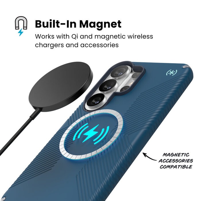 Speck Speck Presidio2 Grip + Magnet Samsung Galaxy S26 Ultra Coastal Blue - with Microban