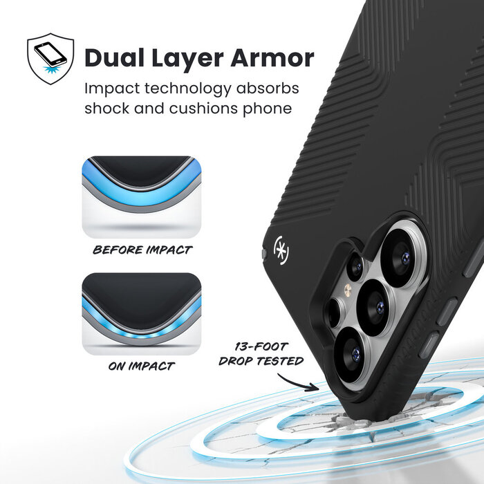 Speck Speck Presidio2 Grip + Magnet Samsung Galaxy S26 Ultra Black - with Microban