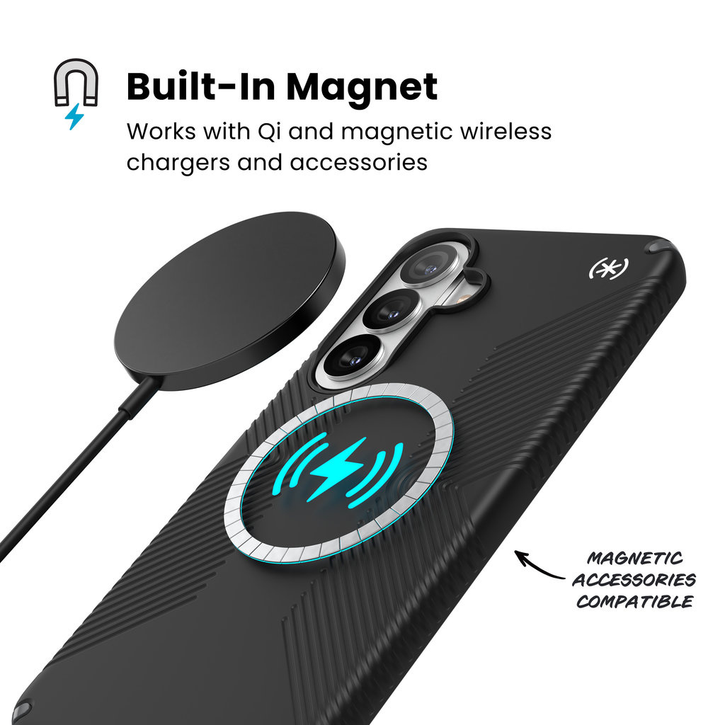 Speck Speck Presidio2 Grip + Magnet Samsung Galaxy S26 Plus Black - with Microban