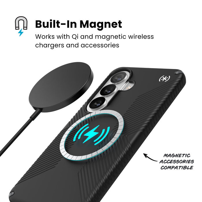 Speck Speck Presidio2 Grip + Magnet Samsung Galaxy S26 Black - with Microban