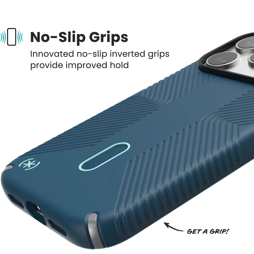 Speck Speck Presidio2 Grip ClickLock Hoesje iPhone 17 Pro Max - Blauw