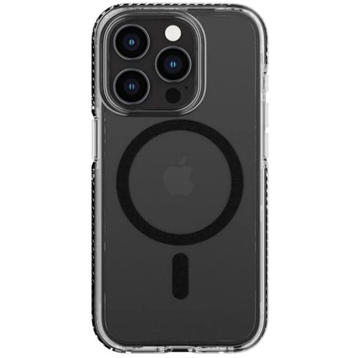 Tech21 Tech21 EvoCrystal MagSafe Backcover voor Apple iPhone 13, 14, 15, 16e en 17e - Zwart