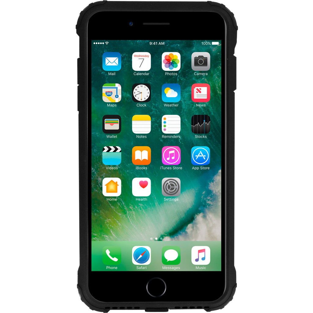 Mobiparts Mobiparts Rugged Shield Case Apple iPhone 7 Plus/ 8 Plus Black (Bulk)