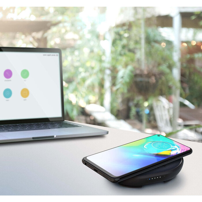Motorola Motorola Sonic Sub 500 Wireless 3-in-1 Bluetooth Speaker met 10W Draadloze Oplader - Zwart