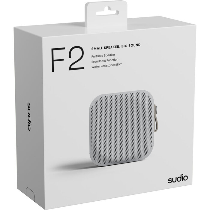 Sudio Sudio F2 Draagbare Bluetooth Speaker 20W - IPX7 Waterdicht - Chalk White