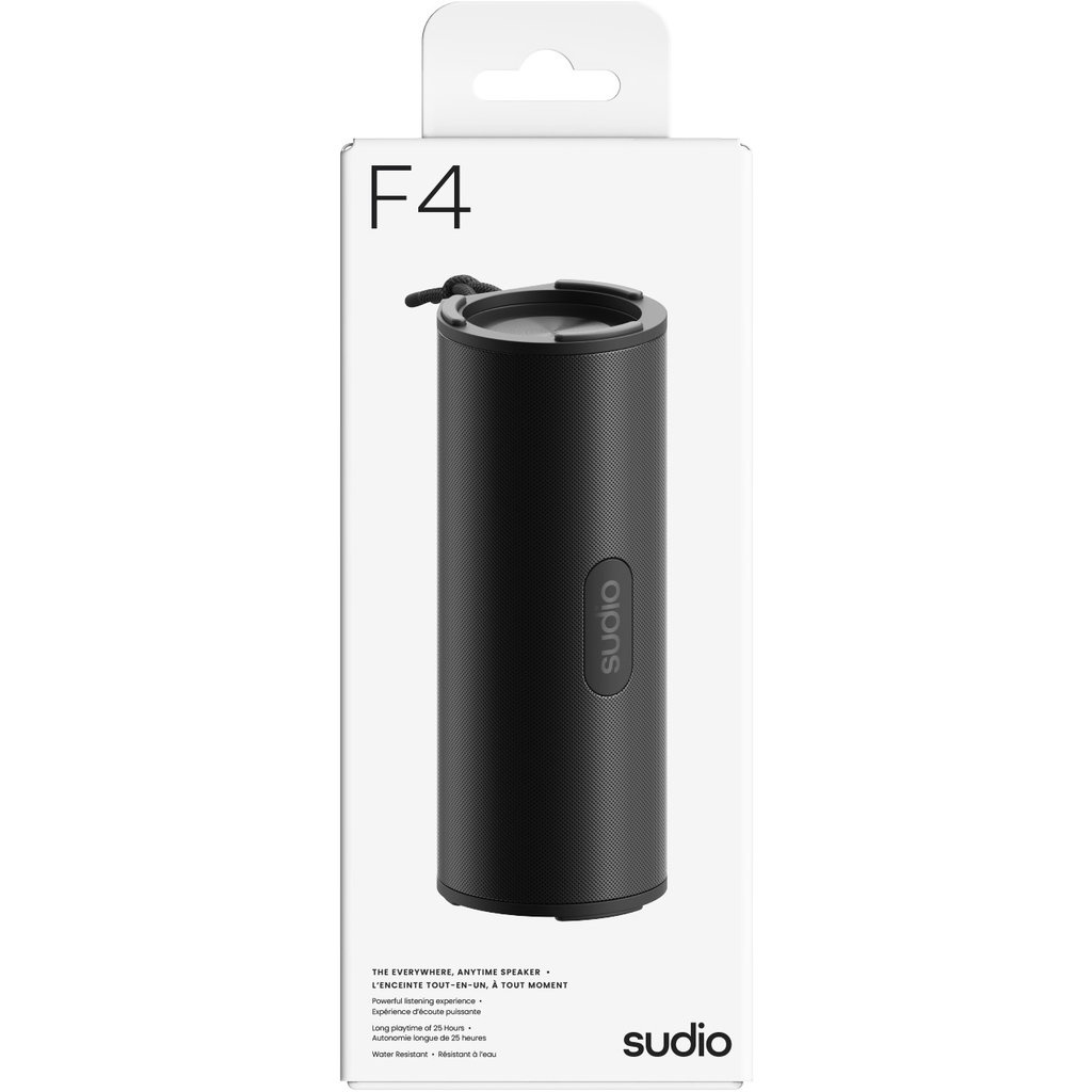 Sudio Sudio F4 Draagbare Bluetooth Speaker 20W - 16 Uur Accu - Zwart