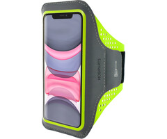 Mobiparts Mobiparts Comfort Fit Sport Armband voor iPhone 11 - Neon Groen