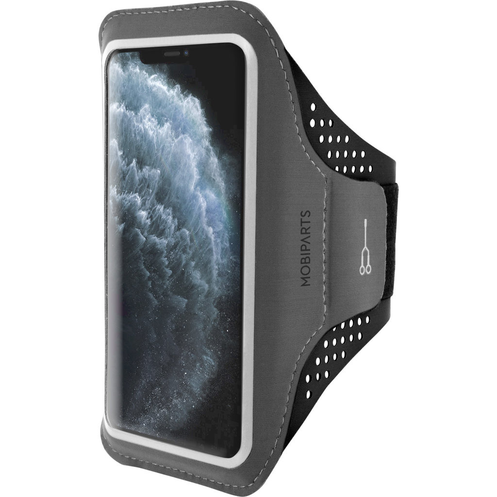 Mobiparts Mobiparts Comfort Fit Sport Armband voor iPhone 11 Pro Max - Zwart