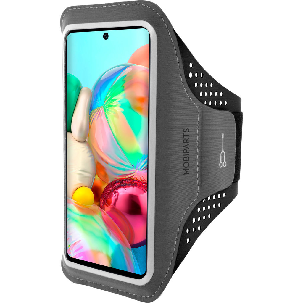 Mobiparts Mobiparts Comfort Fit Sport Armband voor Samsung Galaxy A71 - Zwart