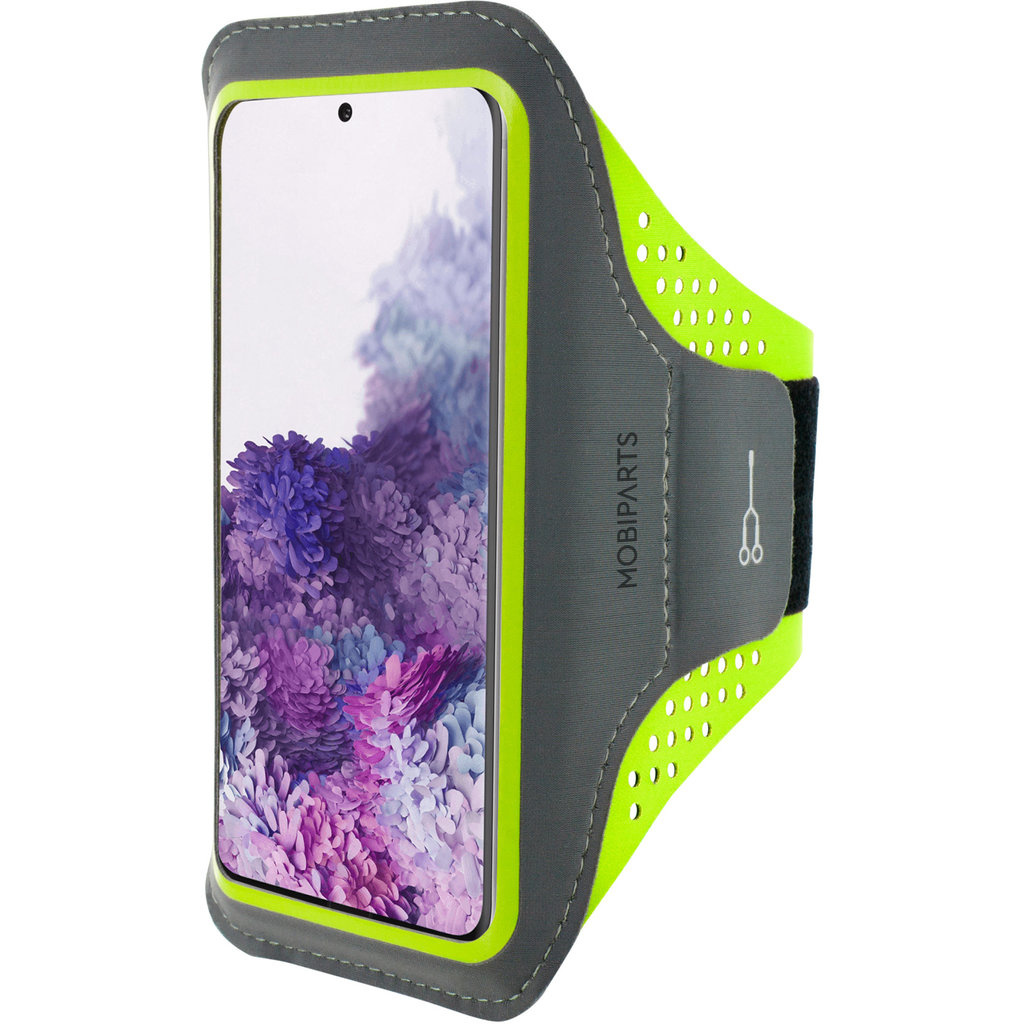 Mobiparts Mobiparts Comfort Fit Sport Armband voor Samsung Galaxy S20 - Neon Groen