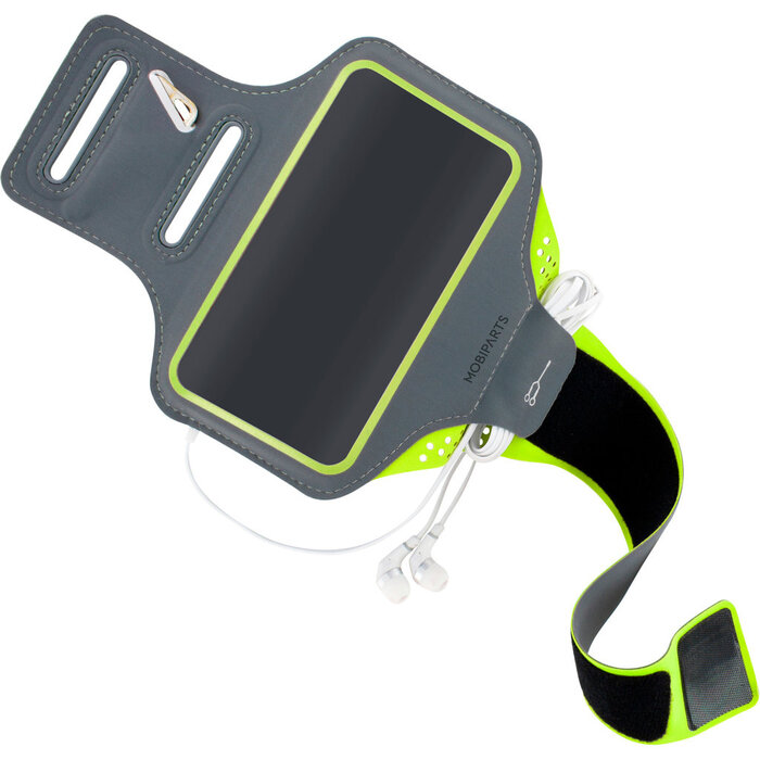 Mobiparts Mobiparts Comfort Fit Sport Armband voor Samsung Galaxy S20 - Neon Groen