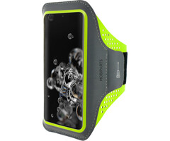 Mobiparts Mobiparts Comfort Fit Sport Armband voor Samsung Galaxy S20 Ultra - Neon Groen