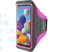 Mobiparts Mobiparts Comfort Fit Sport Armband Samsung Galaxy A21s (2020) Neon Pink