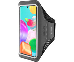 Mobiparts Mobiparts Comfort Fit Sport Armband voor Samsung Galaxy A41 - Zwart