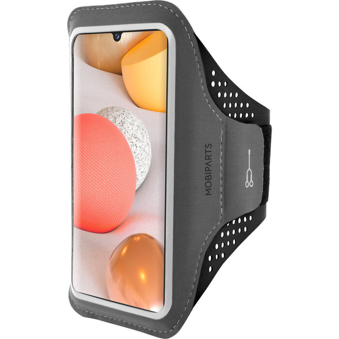 Mobiparts Mobiparts Comfort Fit Sport Armband voor Samsung Galaxy A42 - Zwart