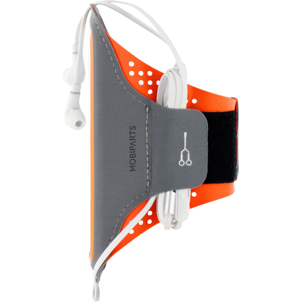 Mobiparts Mobiparts Comfort Fit Sport Armband iPhone 12 Mini - Neon Oranje