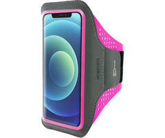 Mobiparts Mobiparts Comfort Fit Sport Armband voor iPhone 12 Mini - Neonroze