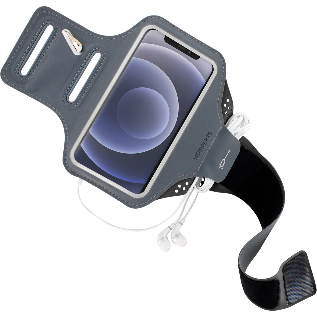 Mobiparts Mobiparts Comfort Fit Sport Armband voor iPhone 12 / 12 Pro - Zwart