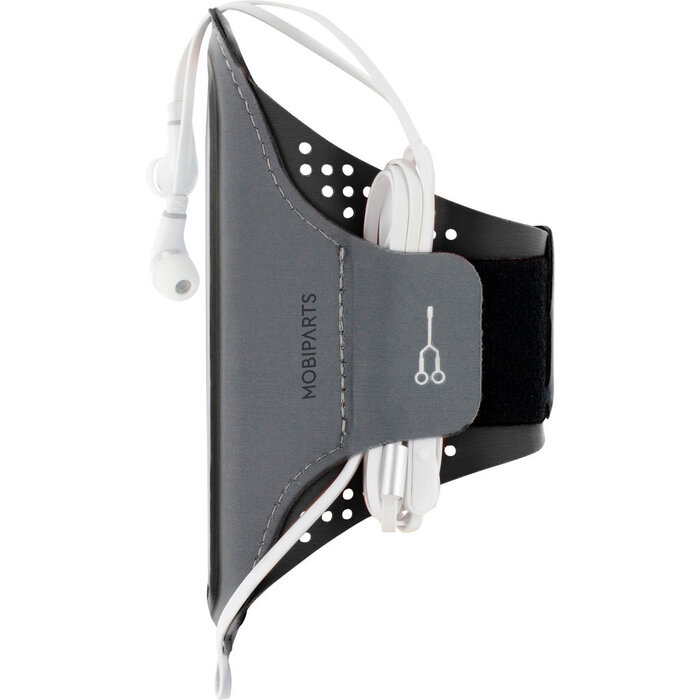 Mobiparts Mobiparts Comfort Fit Sport Armband voor iPhone 12 / 12 Pro - Zwart