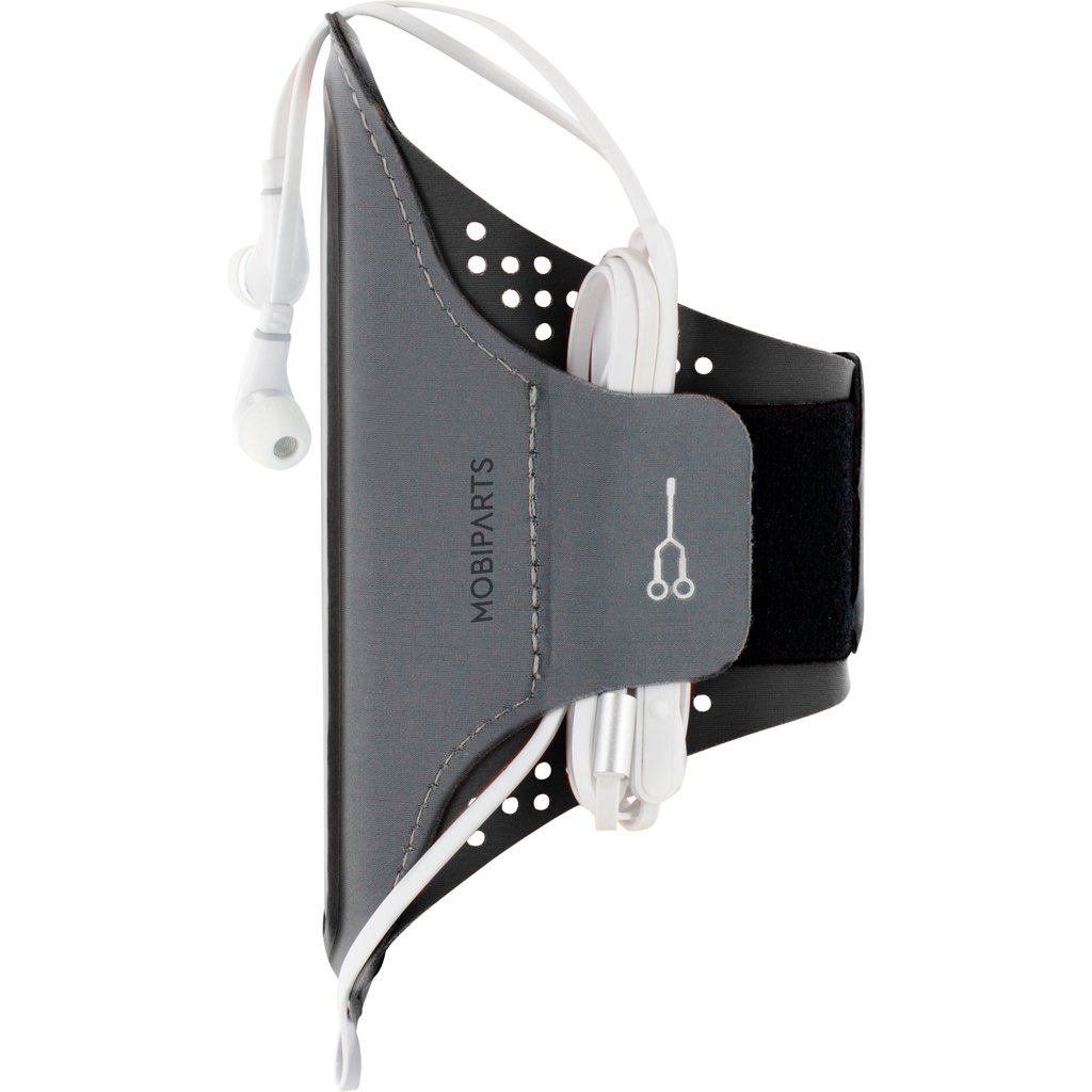 Mobiparts Mobiparts Comfort Fit Sport Armband voor iPhone 12 / 12 Pro - Zwart