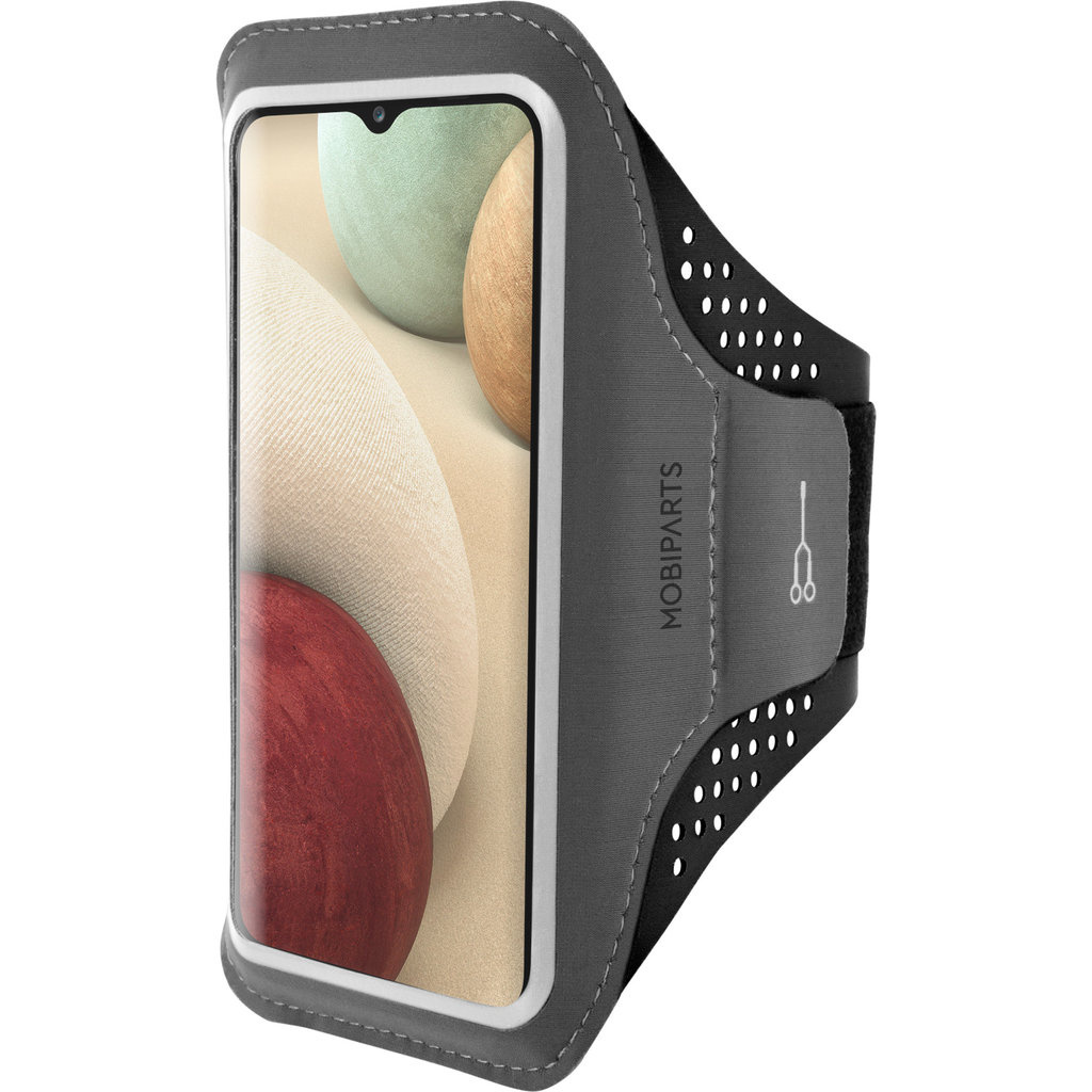 Mobiparts Mobiparts Comfort Fit Sport Armband voor Samsung Galaxy A12 - Zwart