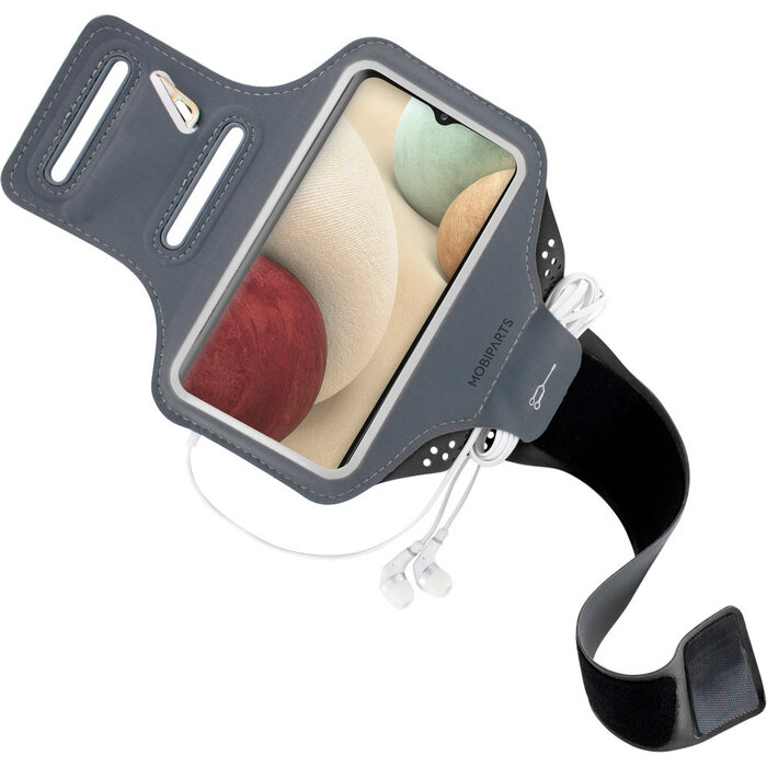 Mobiparts Mobiparts Comfort Fit Sport Armband voor Samsung Galaxy A12 - Zwart