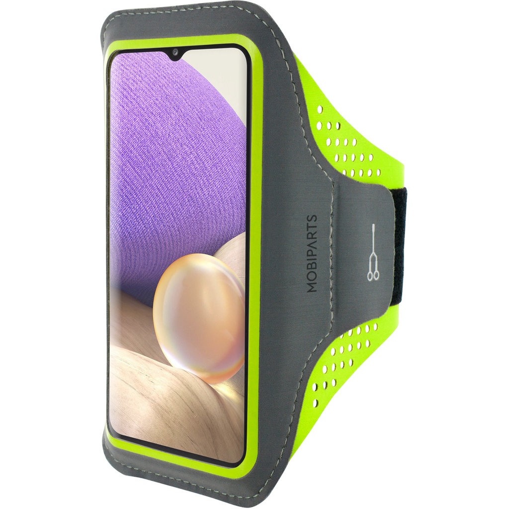 Mobiparts Mobiparts Comfort Fit Sport Armband voor Samsung Galaxy A32 5G - Neon Groen