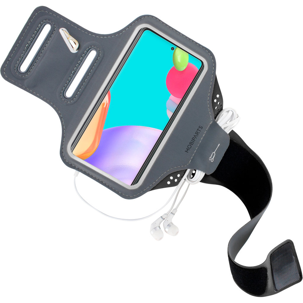 Mobiparts Mobiparts Comfort Fit Sportarmband voor Samsung Galaxy A52 / A52s - Zwart