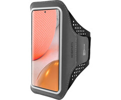 Mobiparts Mobiparts Comfort Fit Sport Armband voor Samsung Galaxy A72 - Zwart