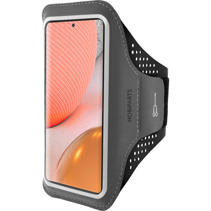 Mobiparts Mobiparts Comfort Fit Sport Armband voor Samsung Galaxy A72 - Zwart