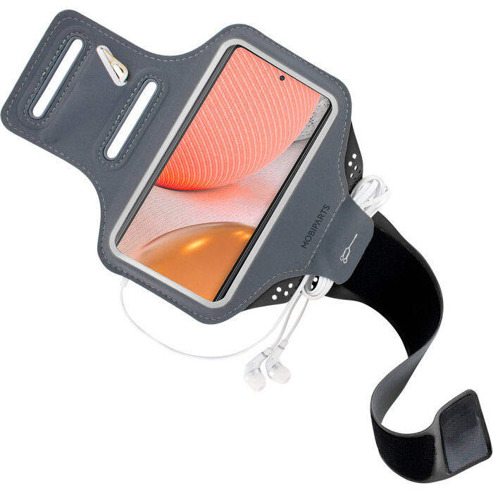 Mobiparts Mobiparts Comfort Fit Sport Armband voor Samsung Galaxy A72 - Zwart
