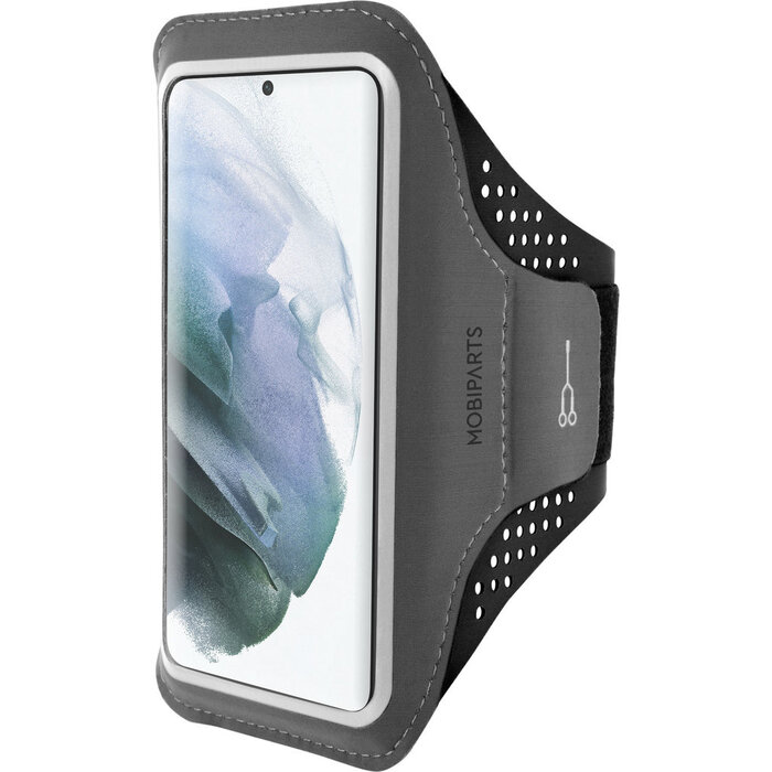 Mobiparts Mobiparts Comfort Fit Sport Armband voor Samsung Galaxy S21 - Zwart