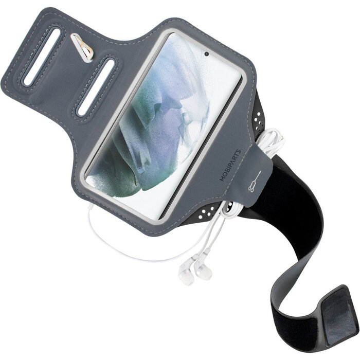 Mobiparts Mobiparts Comfort Fit Sport Armband voor Samsung Galaxy S21 - Zwart