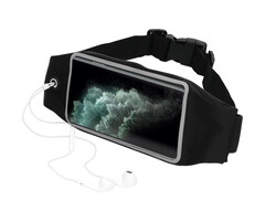 Mobiparts Mobiparts Comfort Fit Sport Belt - Verstelbare Hardloopband - Zwart