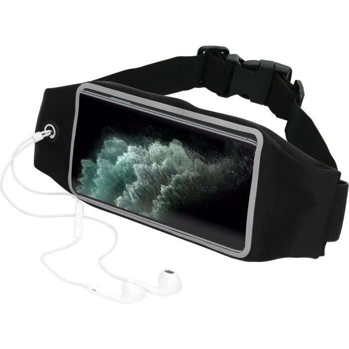 Mobiparts Mobiparts Comfort Fit Sport Belt - Verstelbare Hardloopband - Zwart