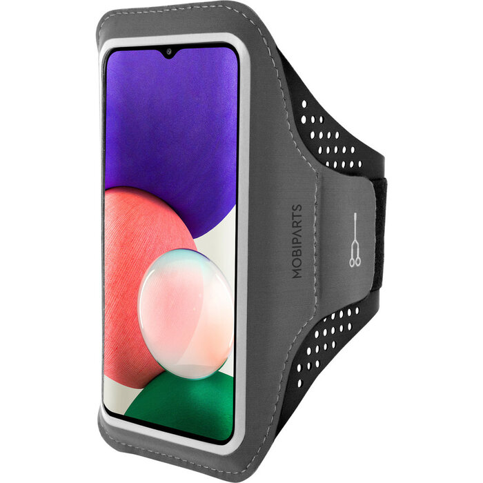 Mobiparts Mobiparts Comfort Fit Sport Armband Samsung Galaxy A22 5G (2021) Black