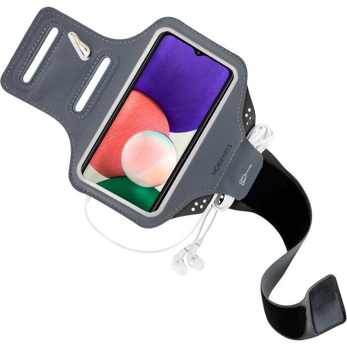Mobiparts Mobiparts Comfort Fit Sport Armband voor Samsung Galaxy A22 5G - Zwart