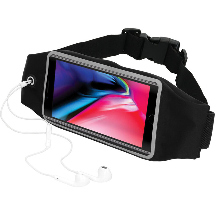 Mobiparts Mobiparts Comfort Fit Sport Belt voor iPhone 7 Plus en 8 Plus - Zwart