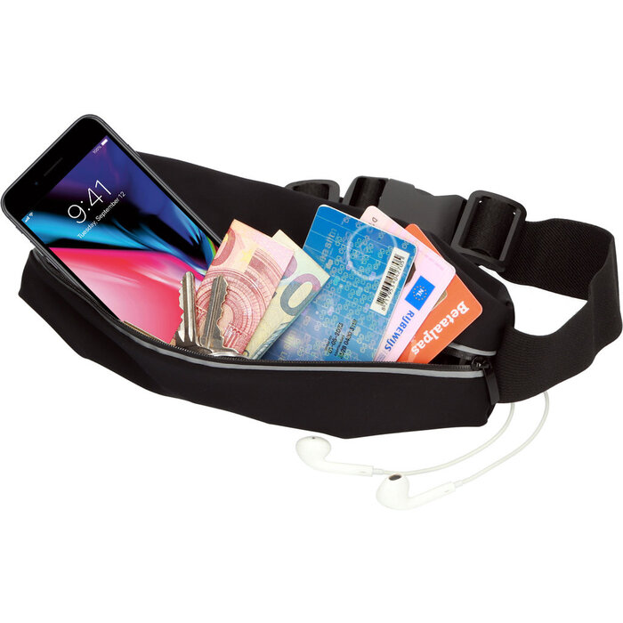 Mobiparts Mobiparts Comfort Fit Sport Belt voor iPhone 7 Plus en 8 Plus - Zwart