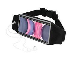 Mobiparts Mobiparts Comfort Fit Sport Belt voor iPhone 11 - Zwarte Hardloopband